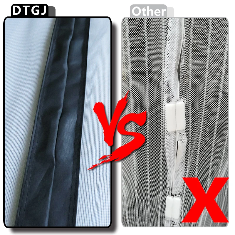 DTGJ Magnetic Door Screen Very High Mosquito Net Custom Size Anti Insect Mesh Automatic Closing Curtain Applicable To Glass Door