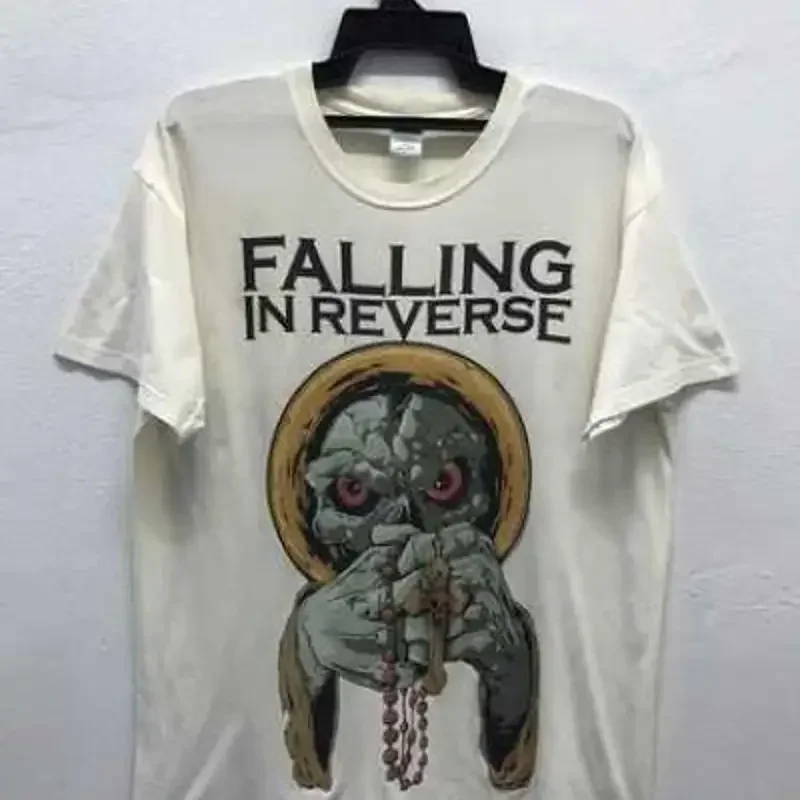 Vintage Falling In Reverse Band White Coton T Shirt All Size S 345Xl
