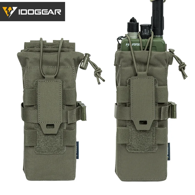 IDOGEAR Tactical Radio Pouch for  PRC148/152 Walkie Talkies Holder MOLLE MBTR Tilt-Out 35120