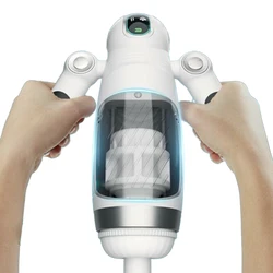 GALAKU Automatic Male Masturbator Cup Ejaculation Realistic Powerful Auto Sucking Channel Pocket Pussy Real Vagina Toys for Men