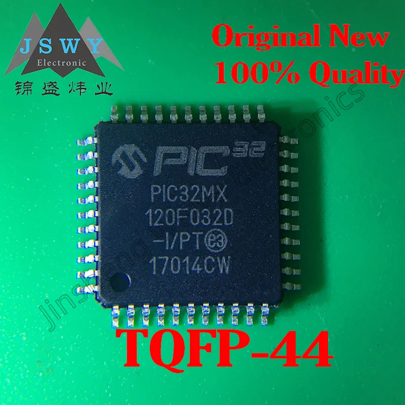 

5PCS PIC32MX120F032D-I/PT package QFP44 microcontroller MUC 100% new original spot product free shipping