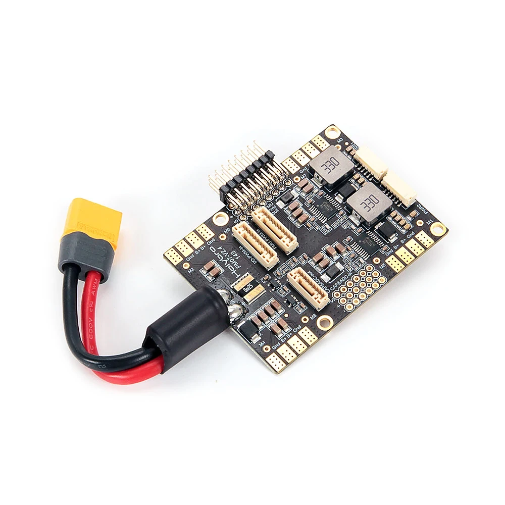 โมดูลจัดการพลังงาน HolyBro PM07 พร้อม UBEC 5V 2-12s สำหรับ Pixhawk 4 PX4 Flight Controller อะไหล่โดรนแข่ง RC FPV