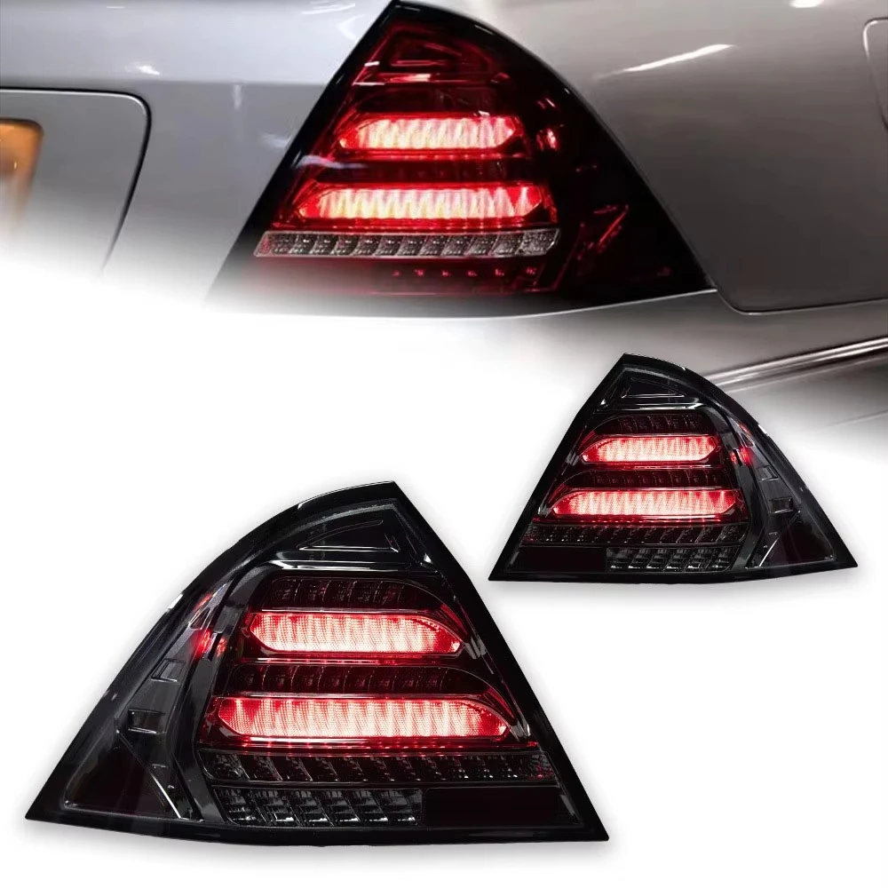 New High Quality C-Class W203 2000-2006 C230 LED Taillights with Dynamic Turn Signals 6000K  A Pair Left and Right