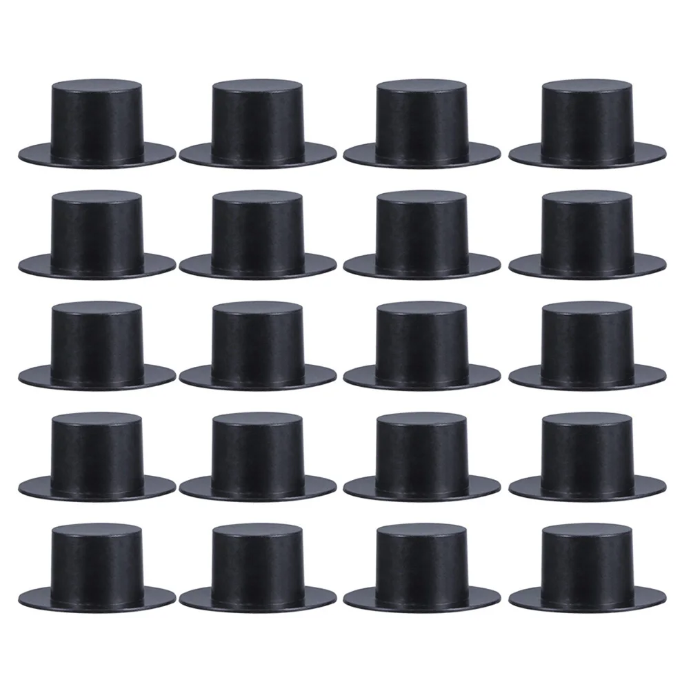 

100 Pcs Mini Clown Hat Decoration Tiny Hats Christmas Crafts Clothing Plastic Miniature Top Small Miss