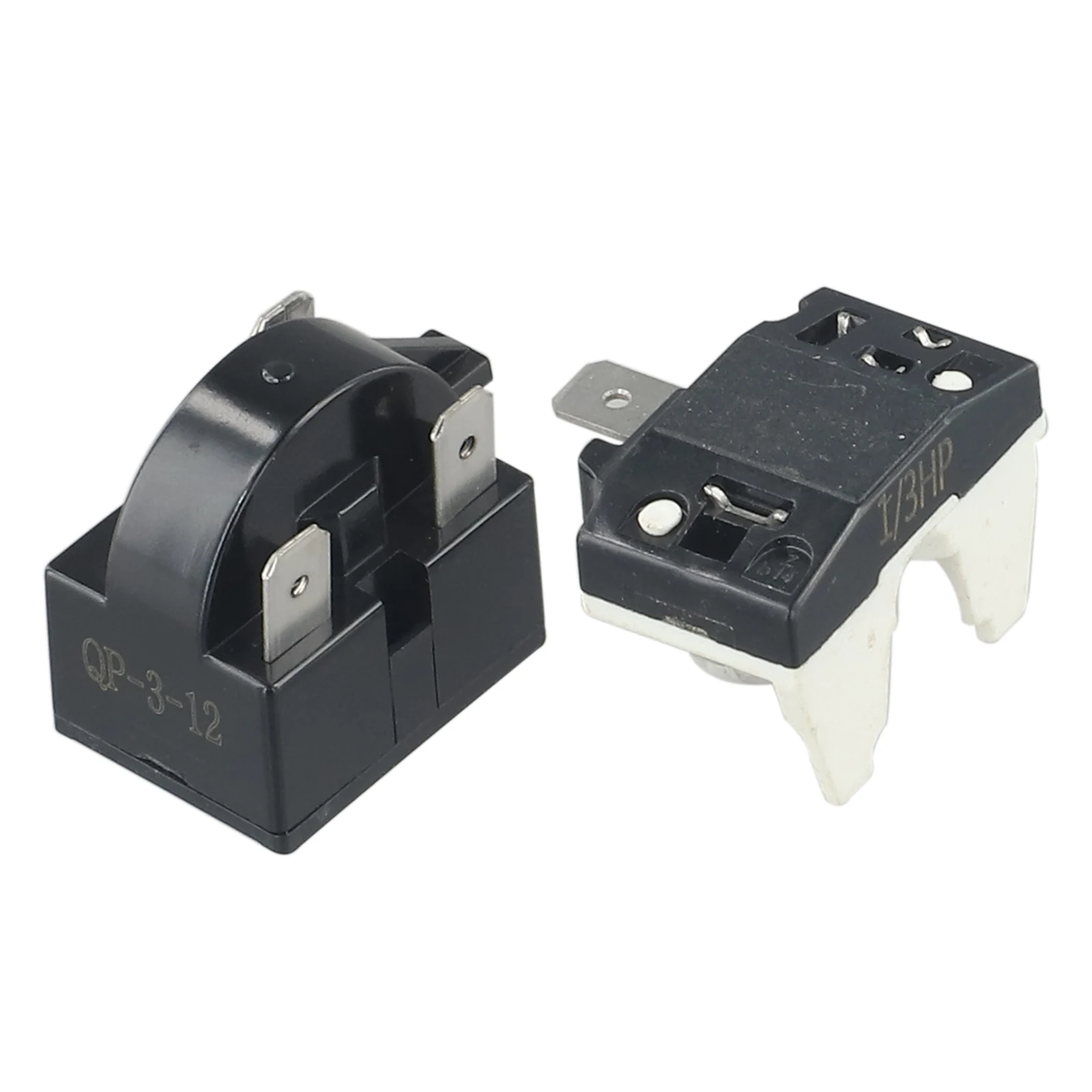 1 Set Refrigerator PTC Starter Relay Replacement Compressor Overload Protector For Mini Fridges Coolers Easy To Install