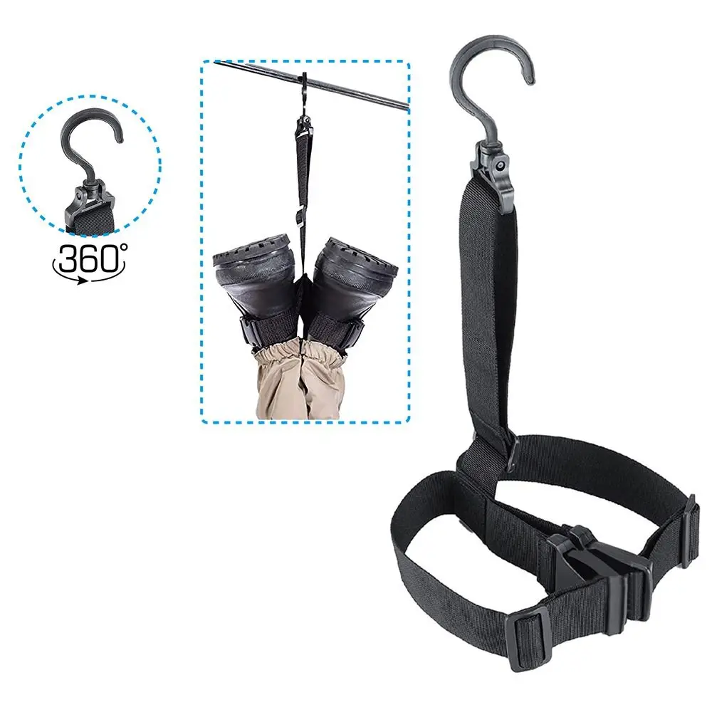 Hanger Fishing Boots Storage Drying Belt Adjustable Strap Wader Boots Boots Hanger Fishing Wader