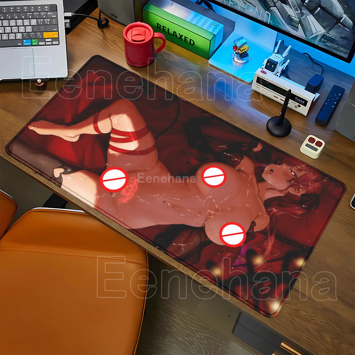 Hololive Houshou Marine Mousepad أنيمي Kawaii مثير فتاة هنتاي كمبيوتر محمول مكتب المطاط PC السجاد لعبة لوحة الماوس لوحة المفاتيح حصيرة مكتبية
