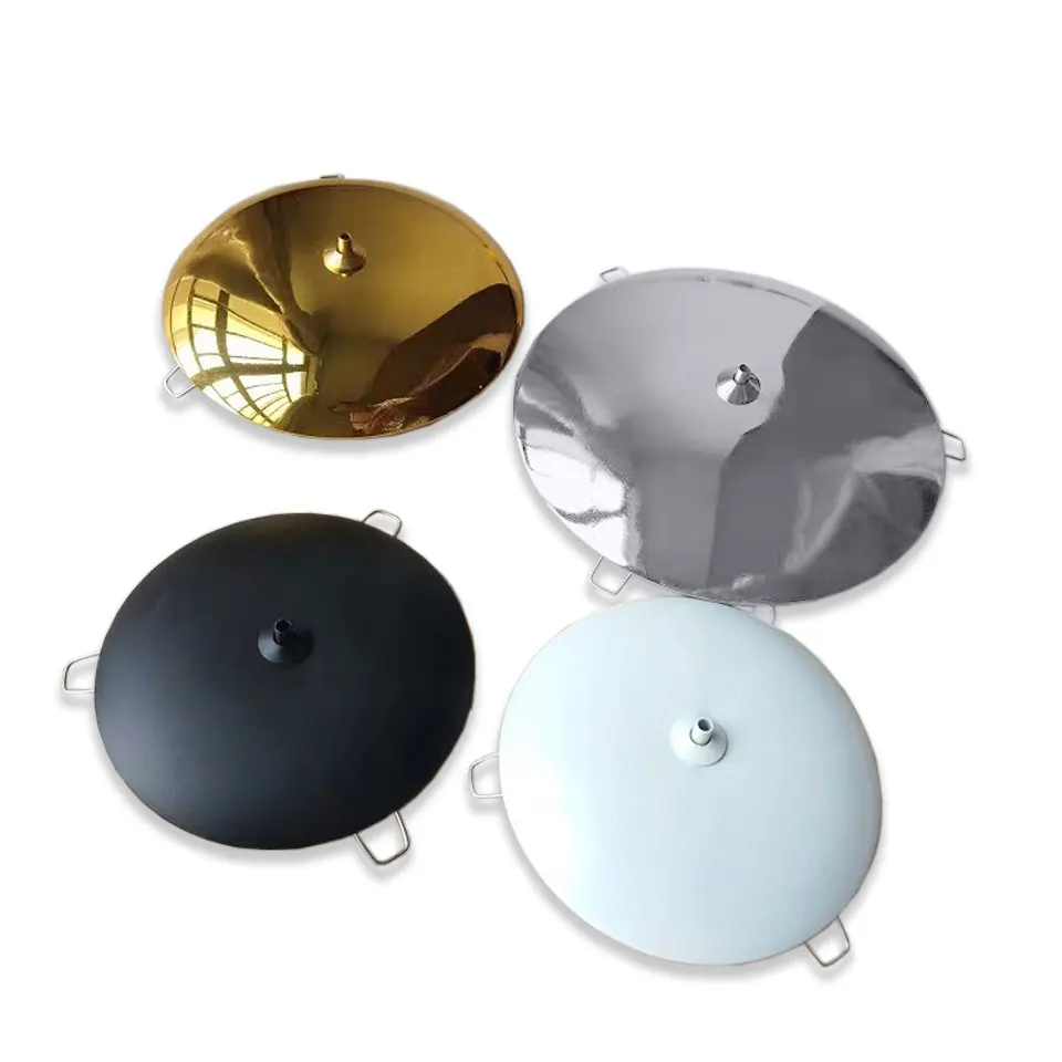 2 pezzi disco volante coperchio ad arco vassoio lampada a sospensione accessori per lampada da soffitto coperchio per foro cieco tre forchette molla