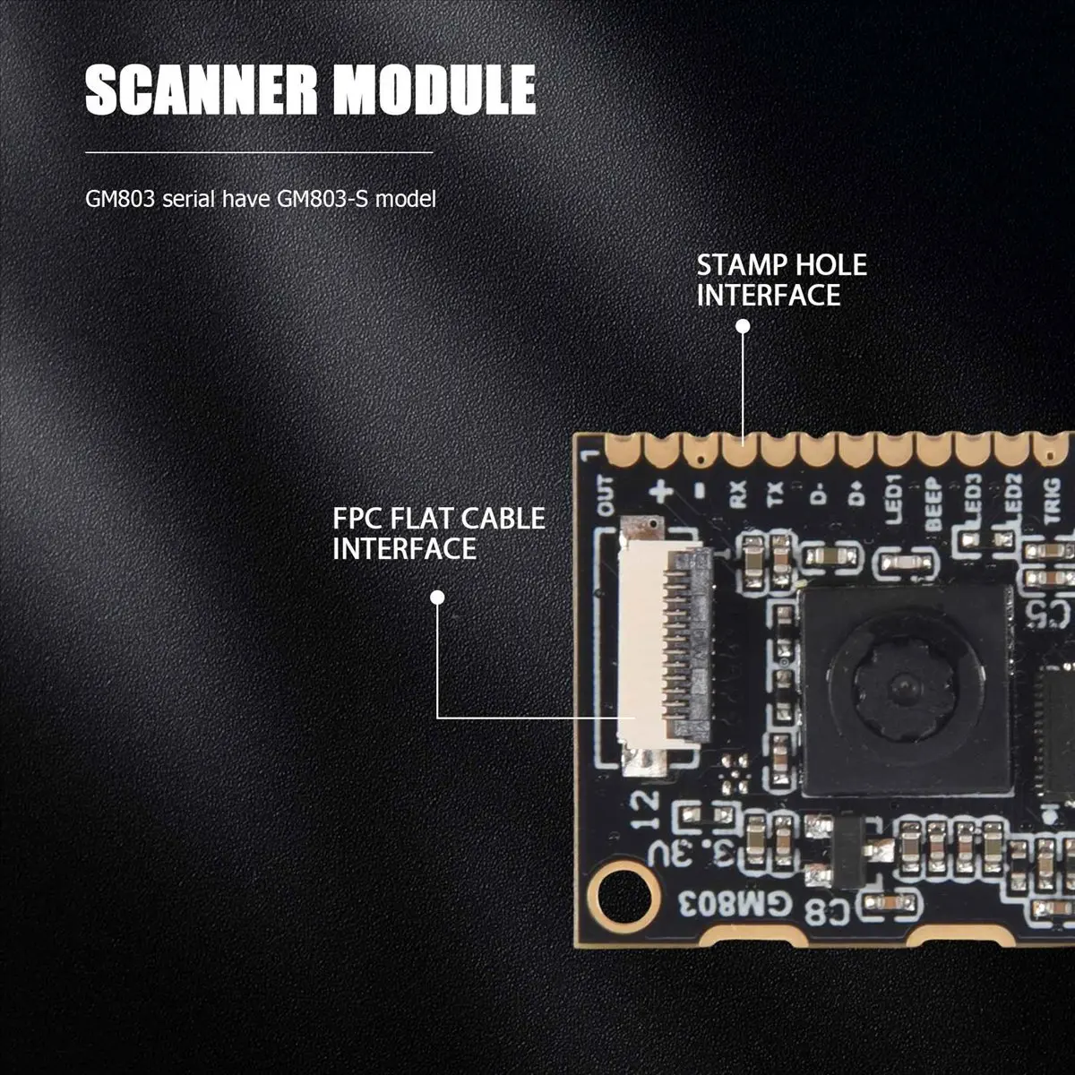

A56K GM803-S Объектив 5-35 см DC3.3V Интерфейс USB/TTL232 Модуль сканера штрих-кода 1D/2D QR-считыватель штрих-кода PDF417 для