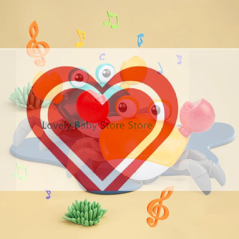 

Индукционная игрушка-краб для малышей: свет, музыка, ползание, развивающие игрушки для детей, подарки на день рождения