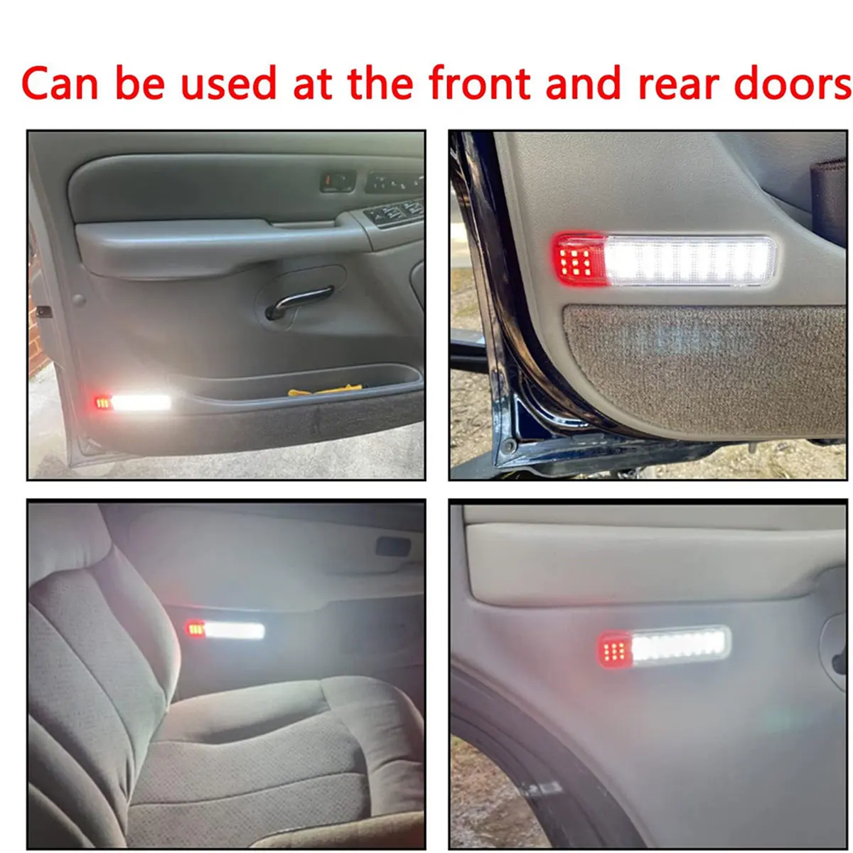 مصباح باب LED لسيارة شيفروليه سيلفرادو جي إم سي سييرا C/K 1500 2500 3500 كاديلاك إسكاليد هامر مصباح جو داخلي التوصيل والتشغيل