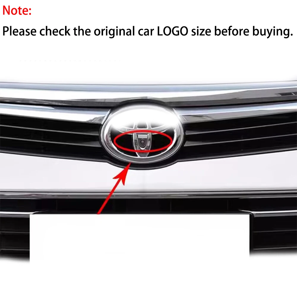 ZJCGO 480P 150° LOGO Car Parking Front View Camera Waterproof for Toyota Camry Aurion Avalon Aygo X Corolla Auris Etios Glanza