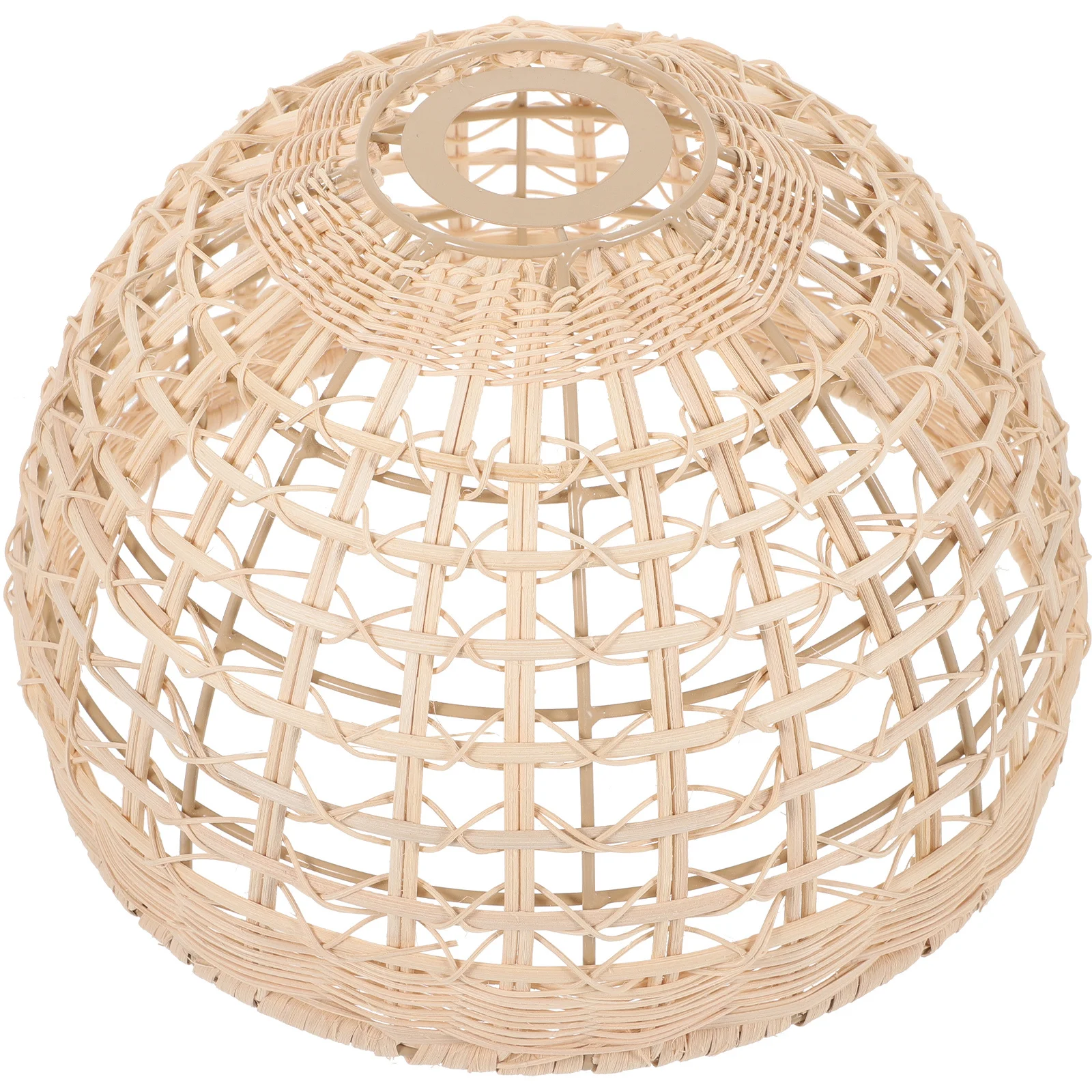 

Retro Style Chandelier Lampshade Home Hanging Woven Light Plastic Iron Stable Long Lasting Decorative Artistic Design Hotel