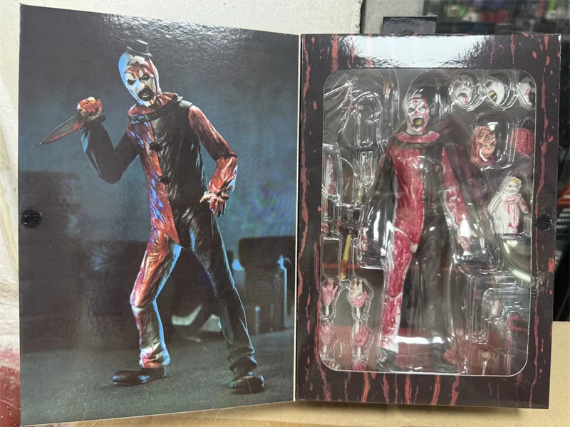 Neue NECA Art The Clown Figur, Damien Leones Terrifier Actionfigur, Modellspielzeug mit Beweglichen Gelenken, Neujahrs-Geschenk – Detail 13