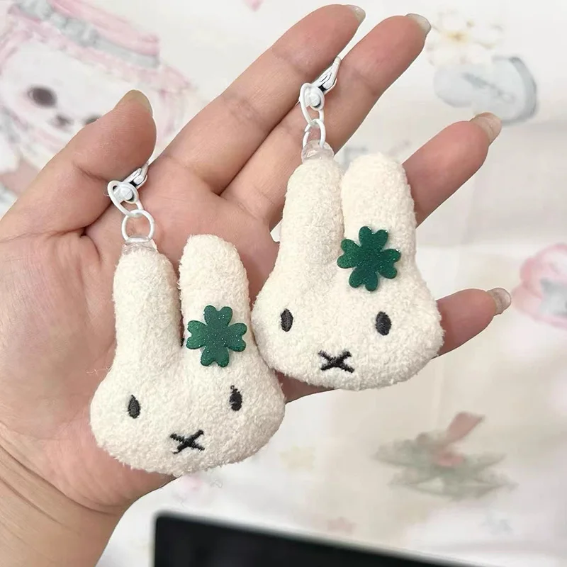 

Kawaii Anime Miffy Rabbit Plush KeyChain Durable Cute Cartoon Bag Soft Plush Doll Charm for Handbags Wallets Keys Girl Gift