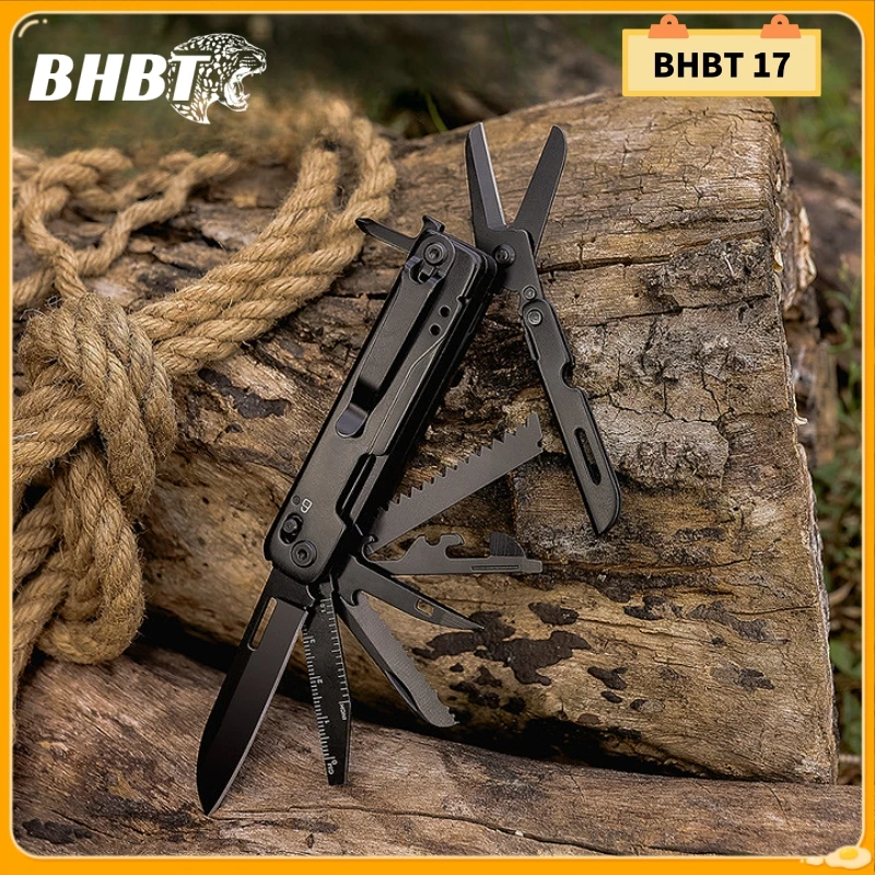 

BHBT 14 in 1 Folding Multitool with Detachable Scissors Outdoor Camping Survival EDC Equipment Portable Hand Tools