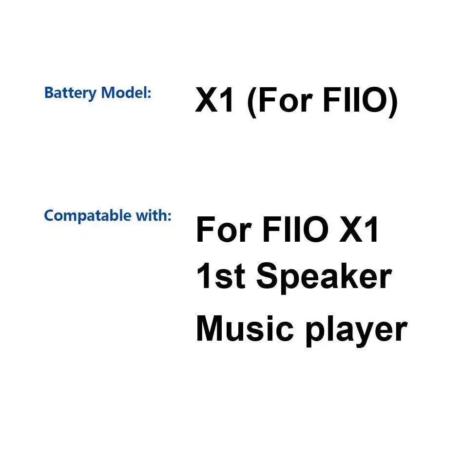 

Высокопроизводительный аккумулятор для музыкального плеера емкостью 3500 мАч для Fiio X1 1St