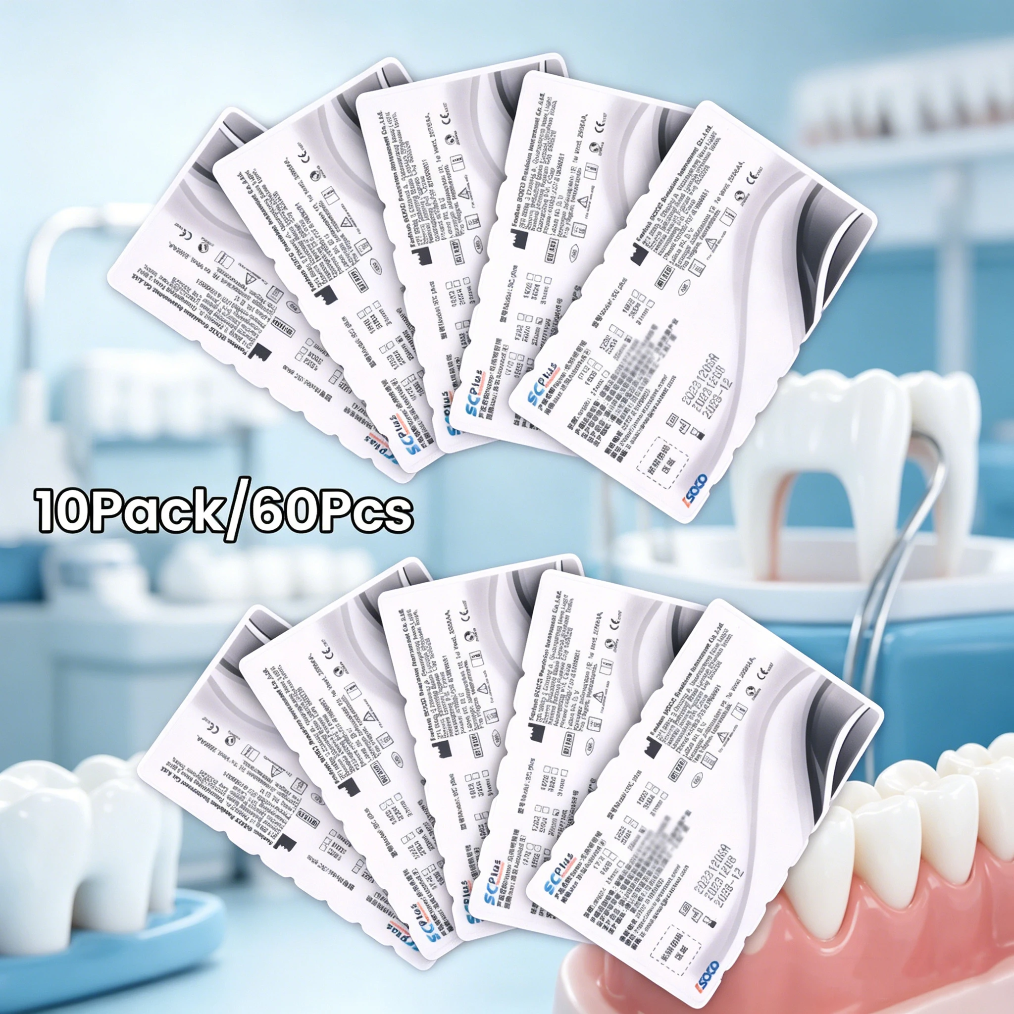 10Pack (60pcs) SOCO PLUS SC Plus Activated Root Canal File Dental Ni-Ti Root Canal Files Dental Rotary Files Dental Materials