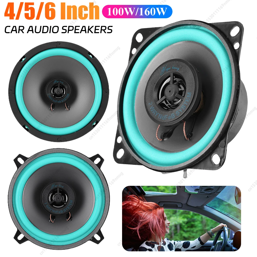 

4/5/6.5-дюймовый Hi-Fi коаксиальный сабвуфер 12В для автомобиля, стереофонический динамик с чувствительностью 92 дБ, полнодиапазонный, влагозащищенный автомобильный аудиодинамик