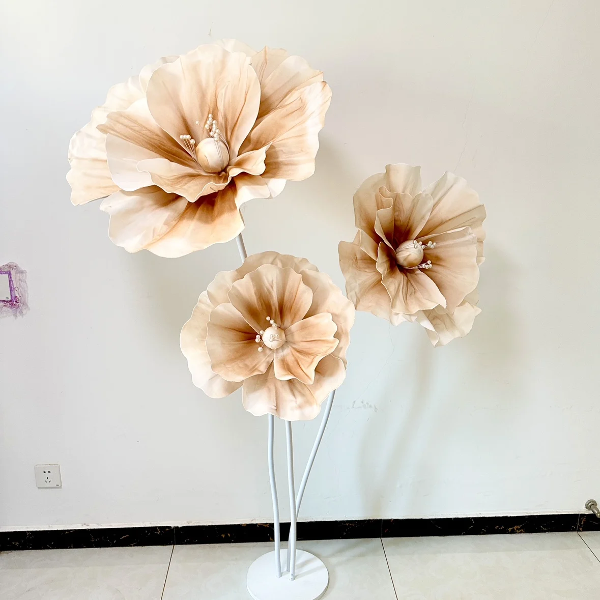 Wedding road guide flower finished foam flower outdoor wedding arrangement handmade paper art