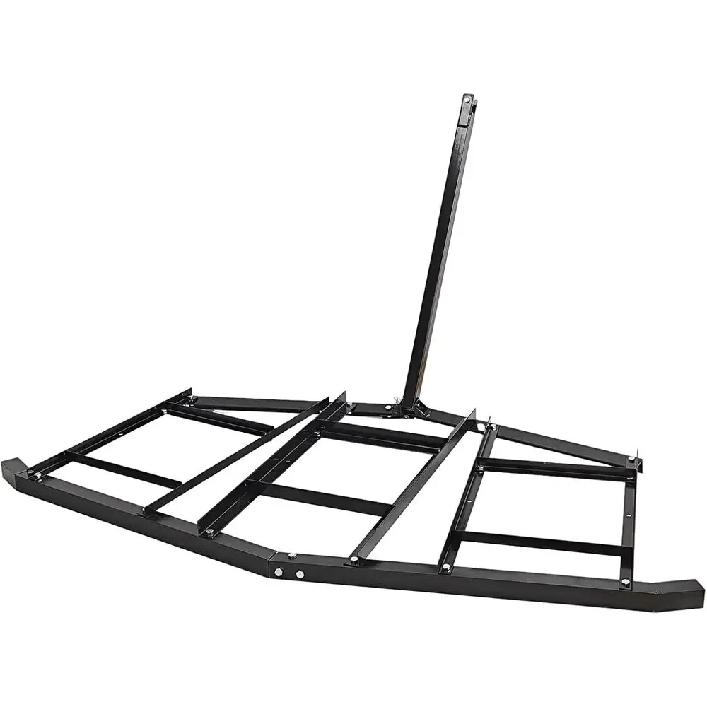 

74-1 Heavy Duty Steel Driveway Drag Harrow with Pin-Style Hitch, Tow Behind Grader for ATV, UTV, Garden Lawn Tractors – Adjustab