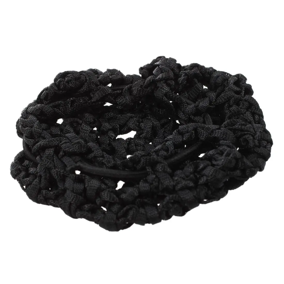 ABBR โรงแรมพนักงานเสิร์ฟไนลอนยืดหยุ่นสีดํา Snood สุทธิบัลเล่ต์ Bun ผมครอบคลุมเครื่องประดับ 4 ชิ้น