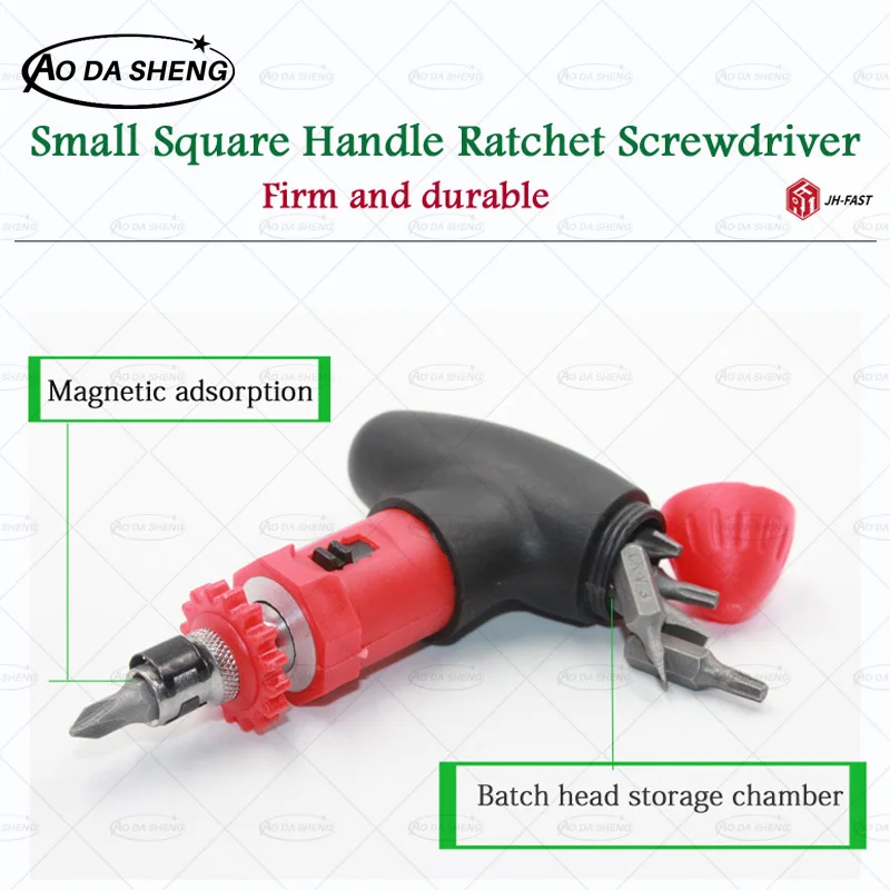 XMSJ Mini Hex Ratchet Screwdriver Multifunctional Reversible 6.35mm hex socket Maintenance Screwdriver Handle tools