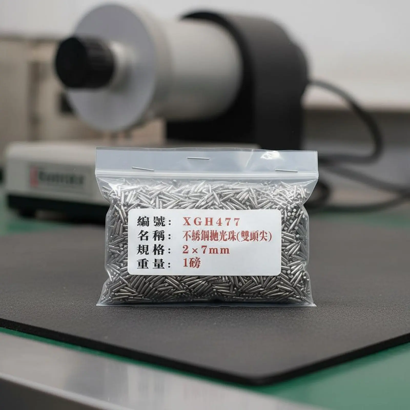 Double-Point Polishing Beads Mirror Finish Vibratory Polishing Beads Stainless Steel Tumbling Media Polished Surface