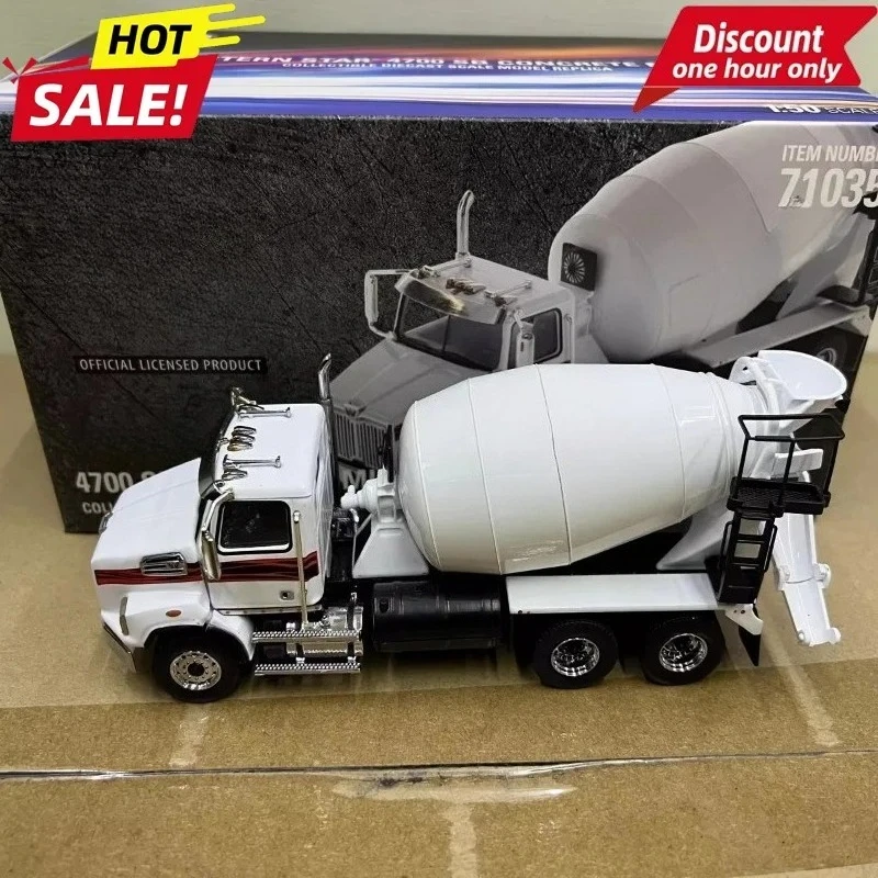 1:50 Concrete Mixer Truck Diecast Model for Western Star 4700 Alloy Construction Vehicle Collection 71035