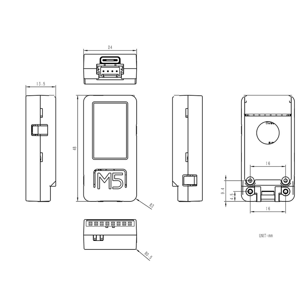 New M5Stack StickC PLUS2 ESP32 IoT Development Board Graphical Programming Kit IoT DIY Electronic Products