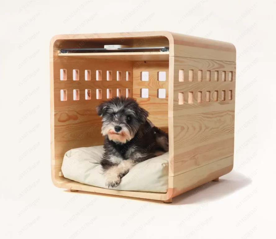 

Modern Transparent Acrylic Collapsible Wooden Frame Furniture Dog Kennel Dog Crate Bed Outdoor