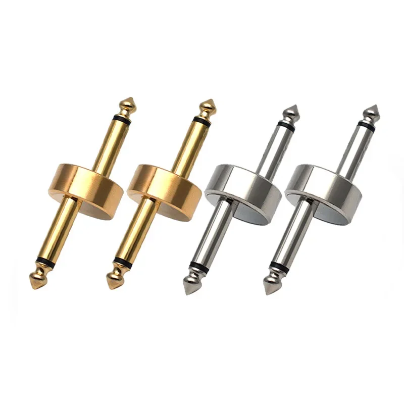 

4Pcs/lot 6.35mm Guitar Effect Pedal Connector Z type Audio Adaptors Connecting Jack Silver Gold