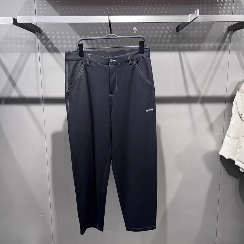 

Original Design Spring 2025 Men's Faion Bla Conical Pants Embroidered Straight Casual Trousers Trendy Brand Loose Fit Cot...