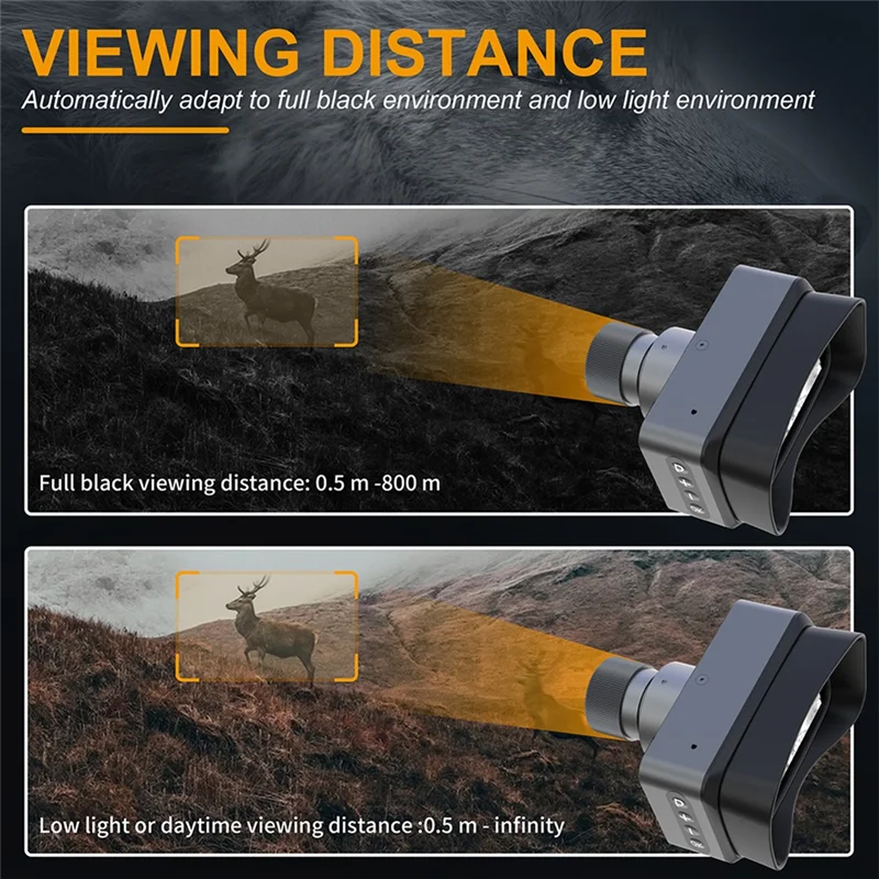

A73E-Mini Digital Monoculars 4K UHD Metal Night Vision Scope Sight Infrared Telescope Camera For Hunting Camping