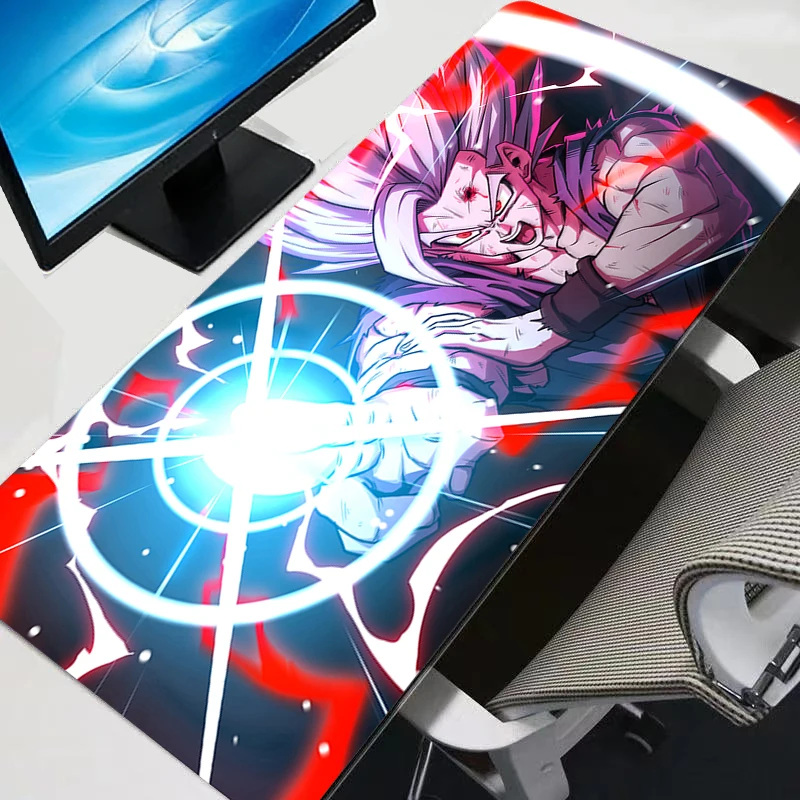 

Большой коврик для мыши Dragon Ball для ПК, геймеров, кавайный игровой аксессуар, коврик для клавиатуры, настольный коврик, аниме-дизайн
