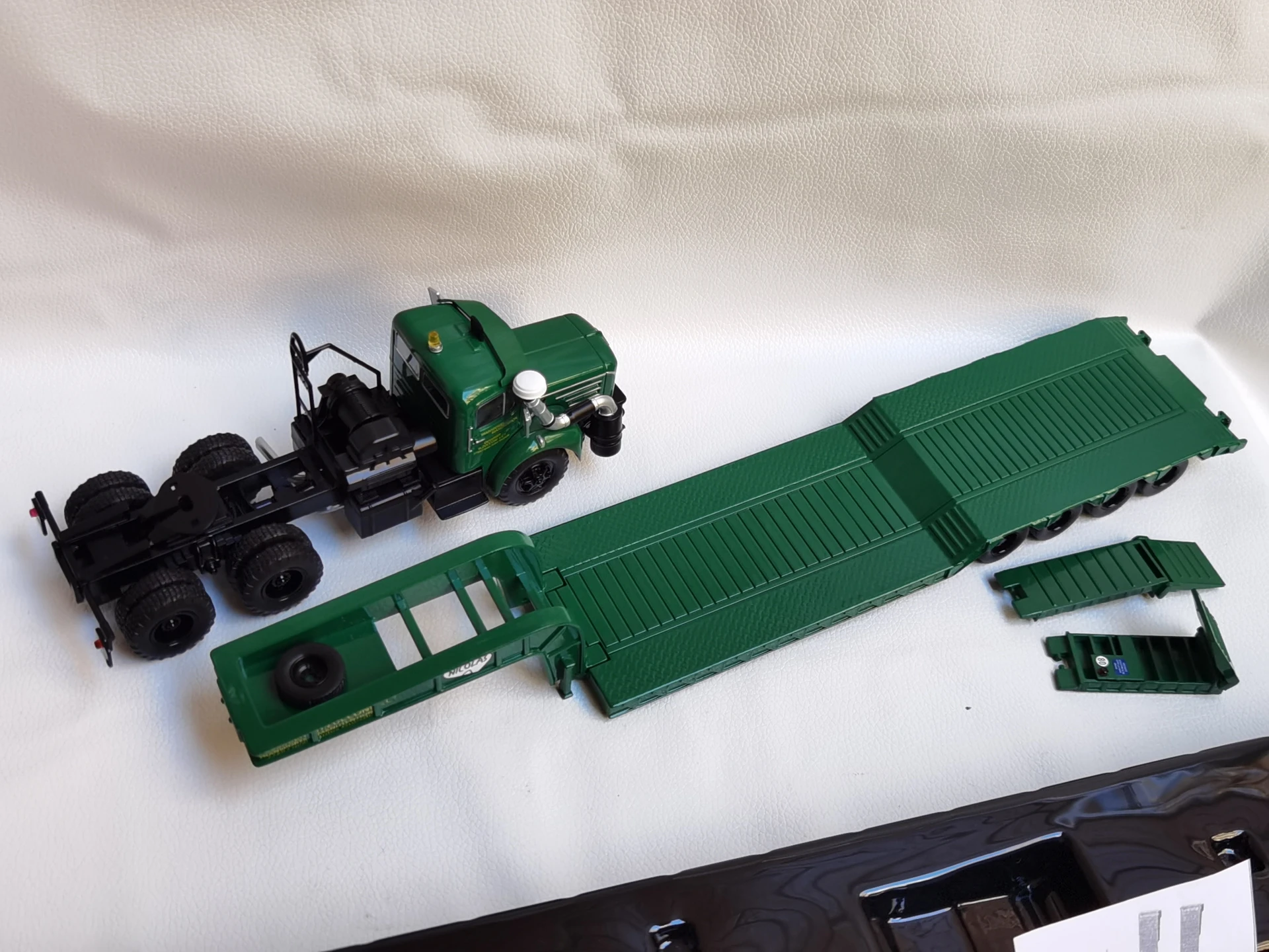 Diecast ODEON BERLIET TBO DESSIRIER ZUCCOHONI Französisch Berliet Anhänger Lkw Modell T6i3 Legierung Auto Modell Sammeln Spielzeug