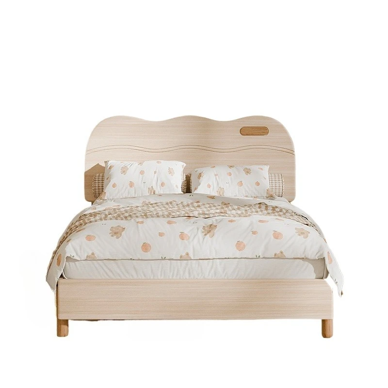 

All solid wood youth simple children's bed growth single bed 1.2 meters