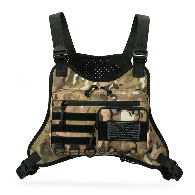 

Men Bag High-quality Casual Travel Multi-purpose Outdoor Chest Bags Tactical Sports Cycling Vest Backpack