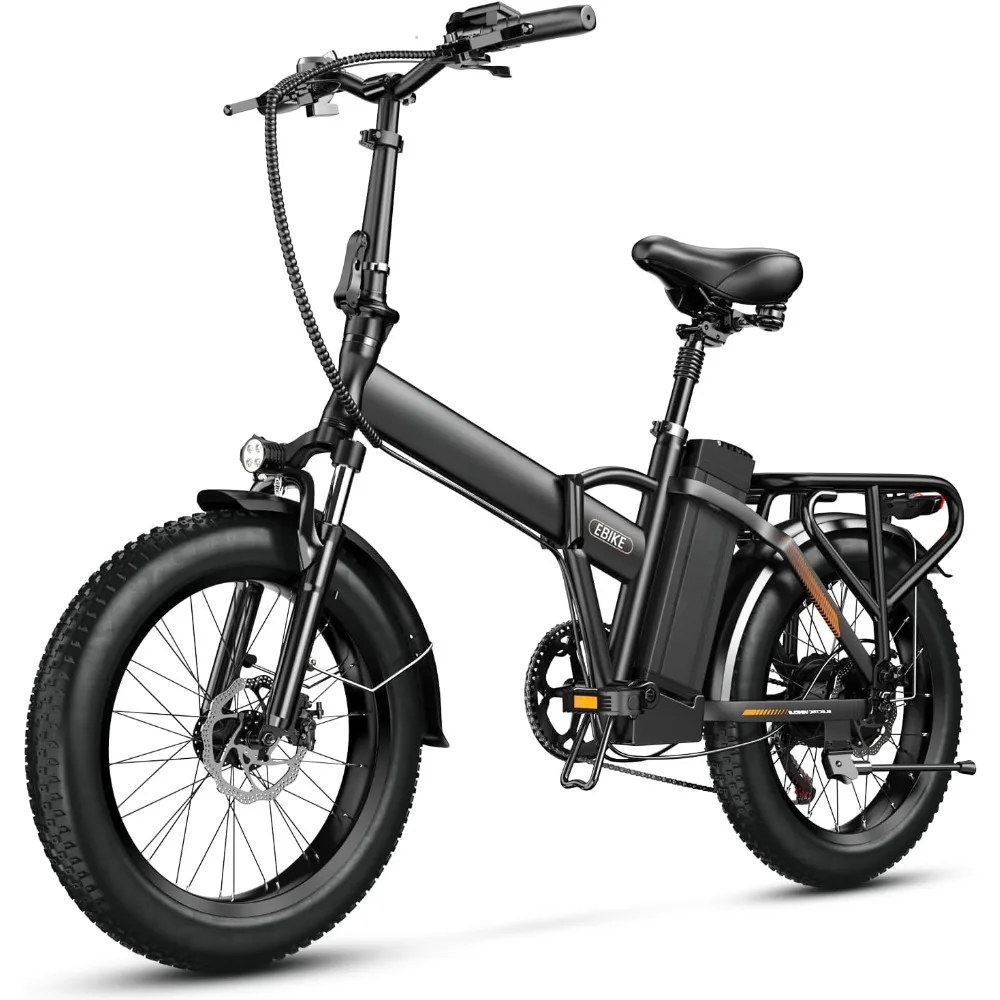 

1000W Folding Electric Bike, 48V 20AH Large Removable Battery E Bike,80 Miles Max Range, Adult Electric Bicycles for Commute