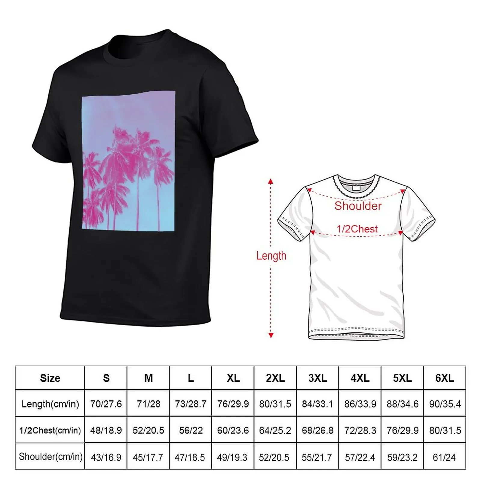 Vaporwave Palm Trees Skies T-Shirt graphics basketball graphic tees korean fashion mens fashion