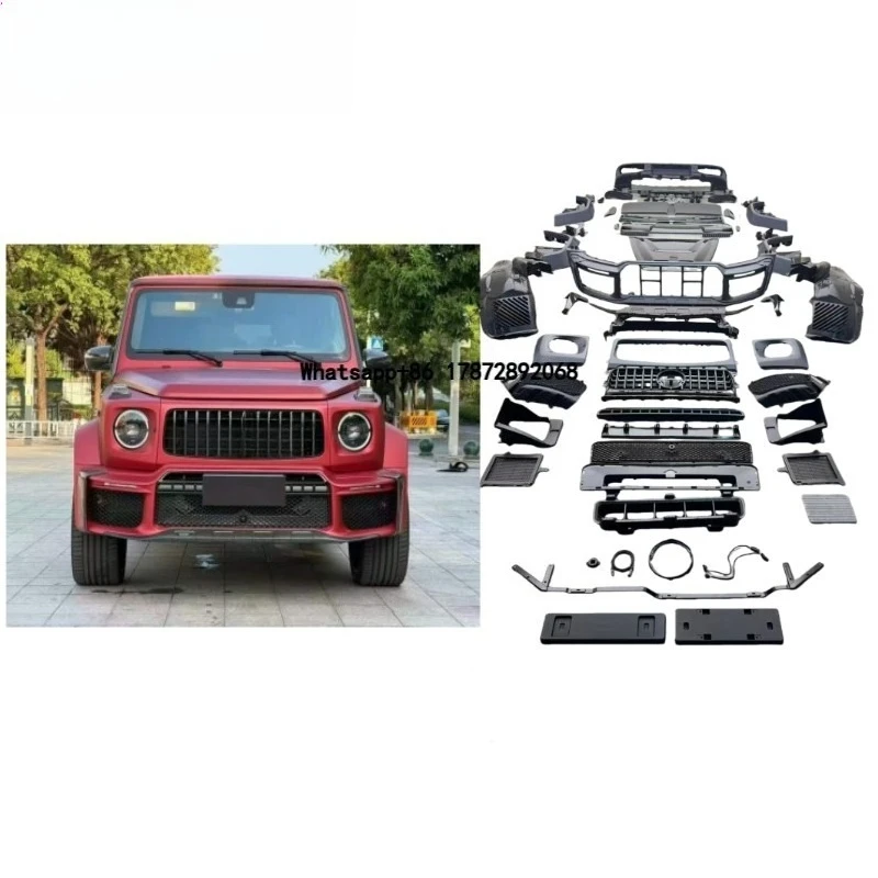 G Class W465 G63 G500 Upgrade G Wagon Wide Star Plastic BodyKit Fit for Car Bumpers Hood Roof Spoiler Rear Wing Carbon W465 G63