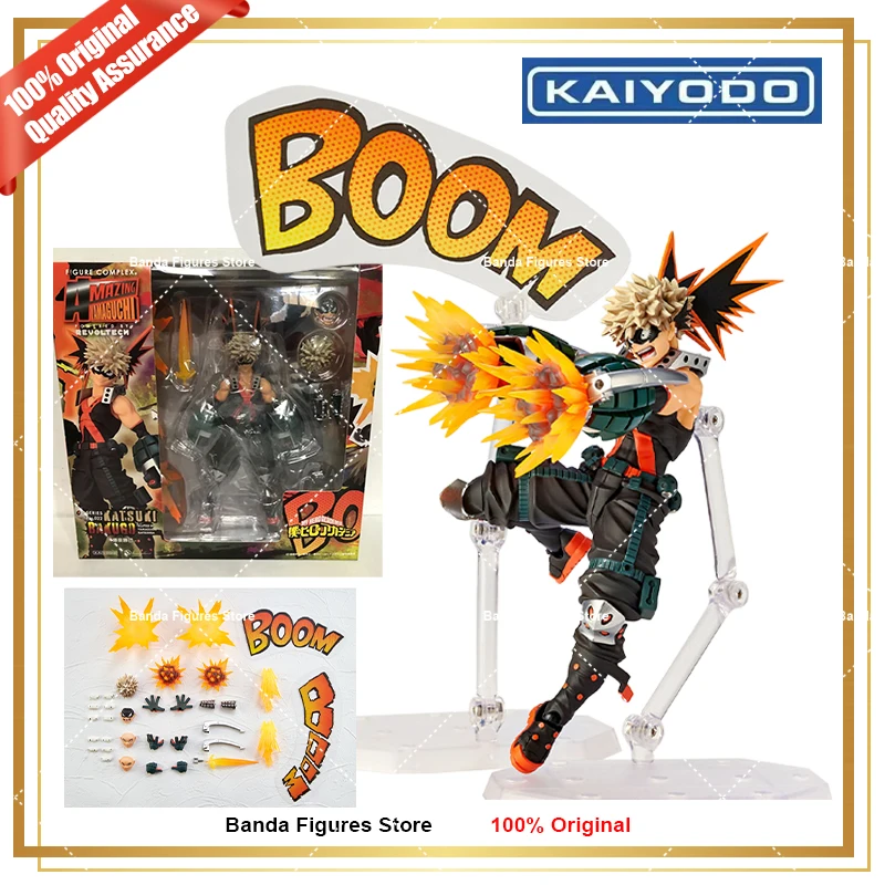 Оригинальные удивительные фигурки Kaiyodo Yamaguchi No.022 Katsuki Bakugo мой герой Академия искусственные аниме Коллекционные фигурки модели игрушки