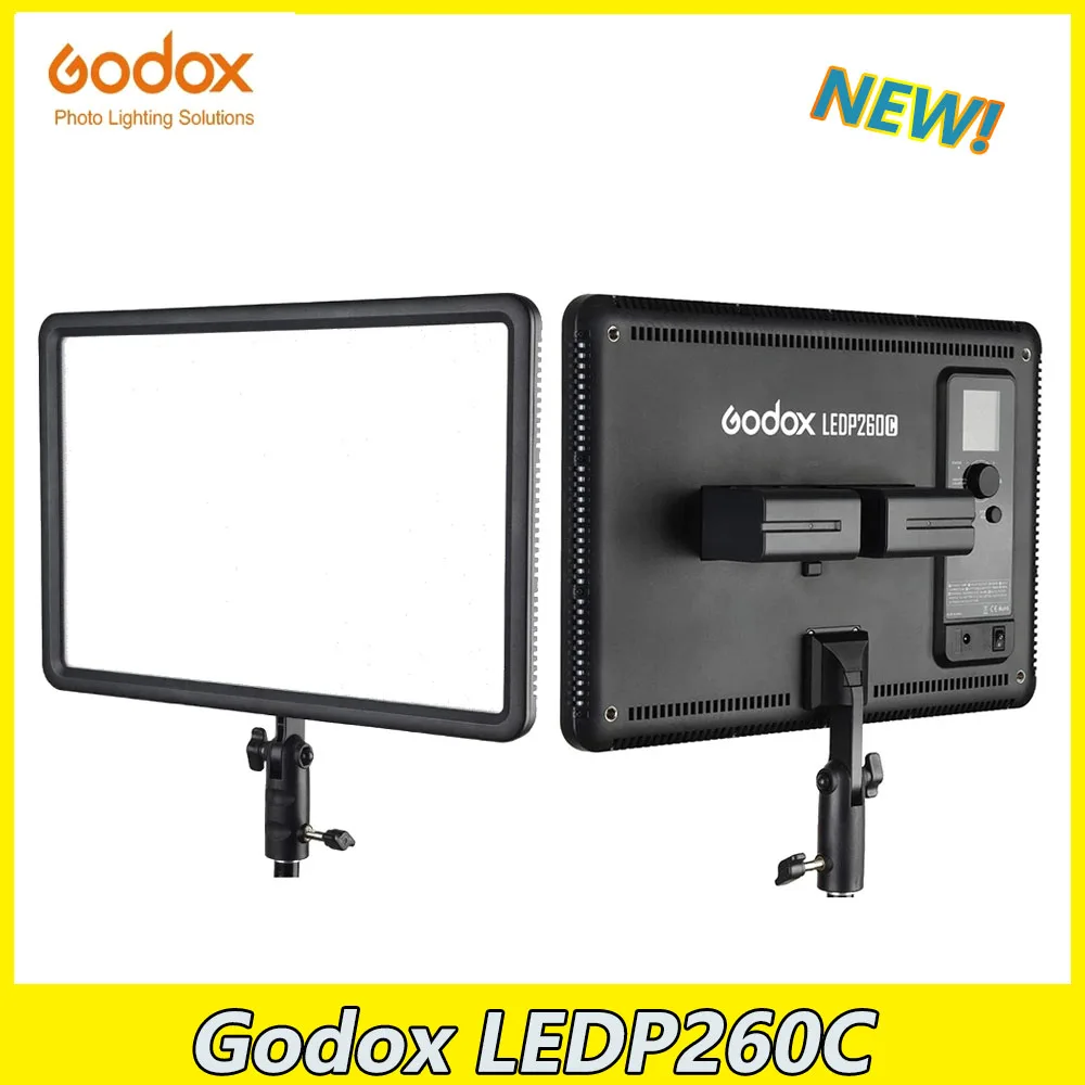 

Godox LEDP260C 30W 3300-5600k LED Video Light Panel Lamp Portrait Stage Video Fill Light for DSLR Camera Studio Photography