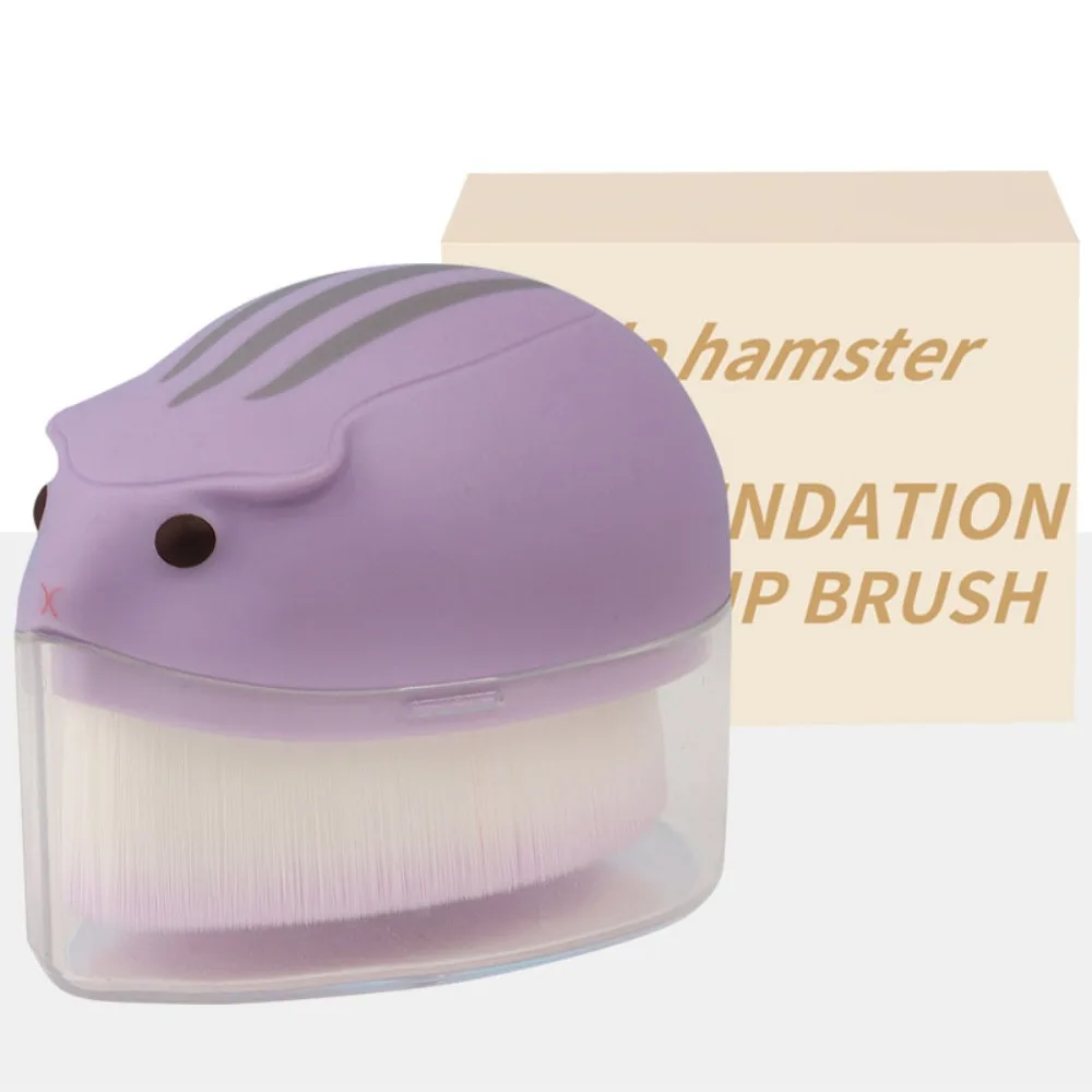 

Portable Plush Hamster Makeup Brush Cosmetics Contour Foundation Brush Make Up Tool Beauty Powder Blusher Brush Travel