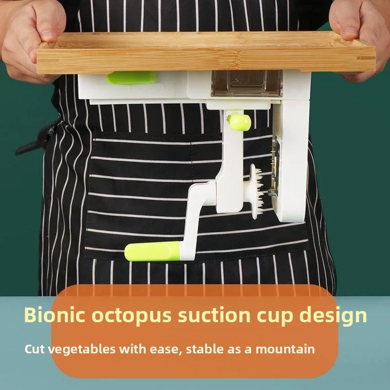 Hand-Cranked Rotating Vegetable Slicer 934 Multi-Functional Kitchen Tool for Home Use Can Also Be Used in Stores