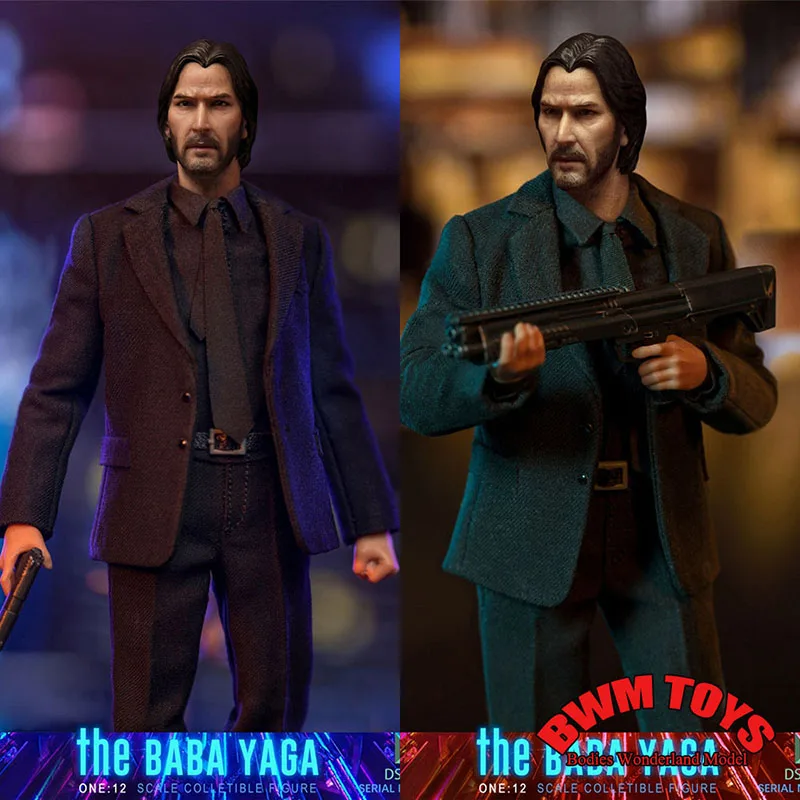 

DSTOYS DS-2302 1/12 Scale Collectible Killer Keanu Reeves 6 inch Full Set Male Solider Action Figure with Cute Do Weapon Model