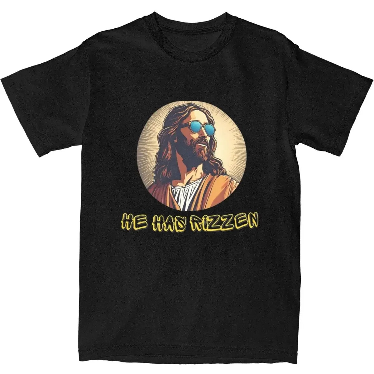 Summer  Christ Has Rizzen T Shirt Accessories for Men Women Pure Cotton Funny Christian Saint Tee Shirt Short Sleeve Tops