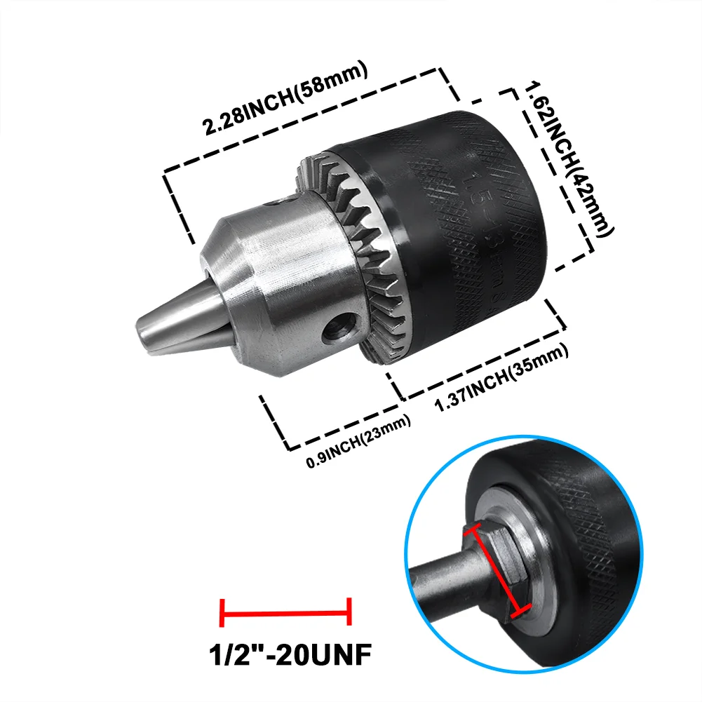 1.5-13mm Precise Drill Chuck Converter 1/2\