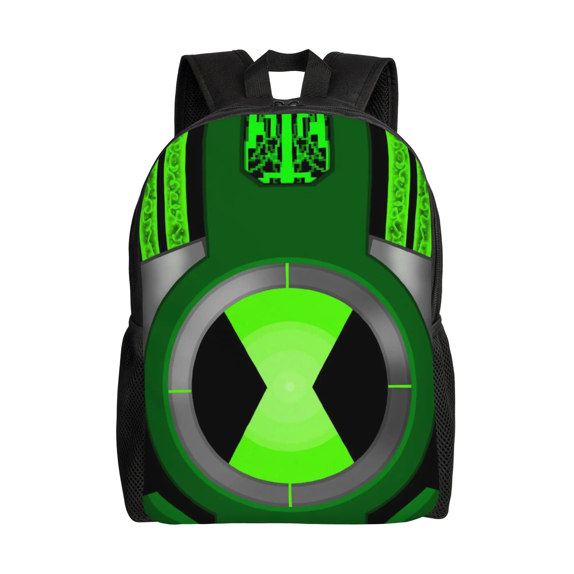 Back to school season Cool Ben10 Omnitrix Symbol Decor Laptop Bag Ben 10 Male Lady Backpack