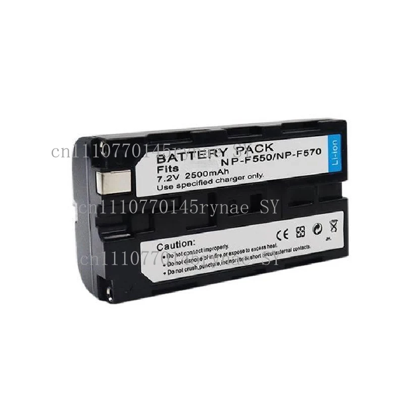 For Sony NP-F550 F570 Battery & Charger, Compatible with NP-F330 F750 F960 F970, Fit for Camera Camcorder Monitor Light Series